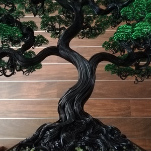 Zöld bonsai - művészet - szobor - fém - Meska.hu
