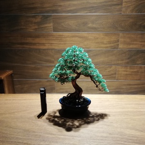 Zöld bonsai - otthon & életmód - dekoráció - asztal és polc dekoráció - bonsai - Meska.hu