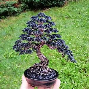 Fekete bonsai - otthon & életmód - dekoráció - asztal és polc dekoráció - bonsai - Meska.hu