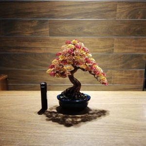 Őszi bonsai - otthon & életmód - dekoráció - asztal és polc dekoráció - bonsai - Meska.hu