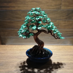 Zöld kisfa - otthon & életmód - dekoráció - asztal és polc dekoráció - bonsai - Meska.hu