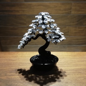 Ezüst kisfa - otthon & életmód - dekoráció - asztal és polc dekoráció - bonsai - Meska.hu