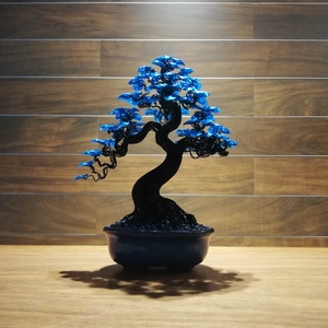 Kék kisfa - otthon & életmód - dekoráció - asztal és polc dekoráció - bonsai - Meska.hu