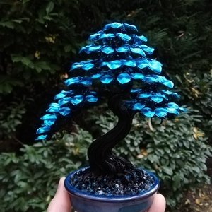 Kék kisfa, Otthon & Életmód, Dekoráció, Asztal és polc dekoráció, Bonsai, , MESKA