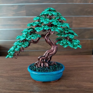 Zöld bonsai, Otthon & Életmód, Dekoráció, Asztal és polc dekoráció, Bonsai, , MESKA