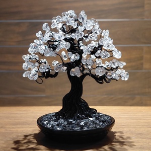 Hegyikristály rézfa - otthon & életmód - dekoráció - asztal és polc dekoráció - gyöngyfa, ásványfa - Meska.hu