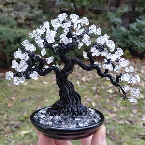 Hegyikristály rézfa - otthon & életmód - dekoráció - asztal és polc dekoráció - bonsai - Meska.hu