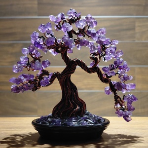 Ametiszt rézfa - otthon & életmód - dekoráció - asztal és polc dekoráció - bonsai - Meska.hu