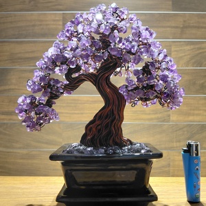 Ametiszt rézfa - otthon & életmód - dekoráció - asztal és polc dekoráció - bonsai - Meska.hu