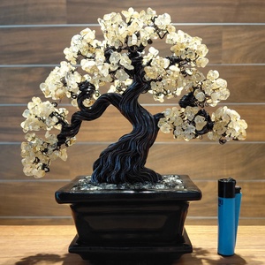 Citrin rézfa - otthon & életmód - dekoráció - asztal és polc dekoráció - bonsai - Meska.hu