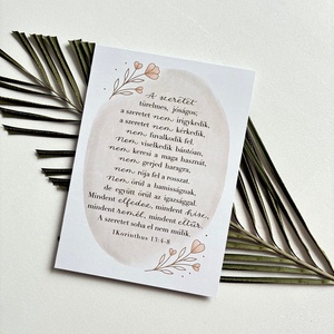 Szeretet himnusz - képeslap - Meska.hu