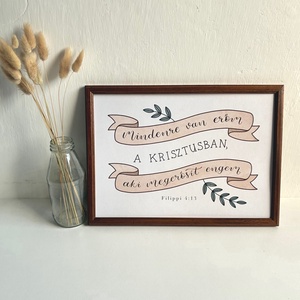 Erő Krisztusban - Igés print, Művészet, Grafika & Illusztráció, Digitális, , MESKA