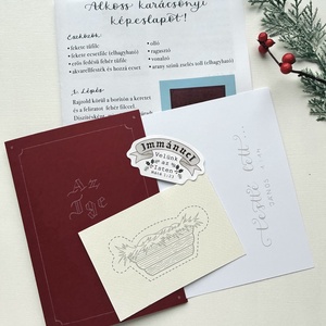 Karácsonyi képeslapkészítő csomag - művészet - grafika & illusztráció - ceruzarajz - Meska.hu