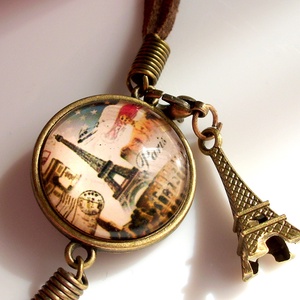 Párizs , Eiffel torony karkötő+ajándék charm -  - Meska.hu