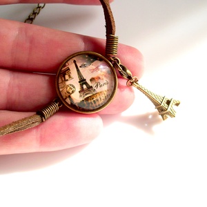 Párizs , Eiffel torony karkötő+ajándék charm -  - Meska.hu