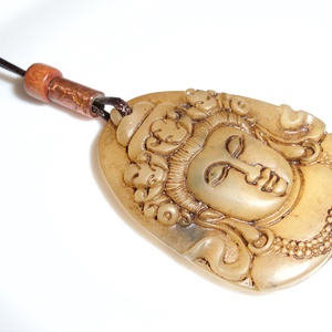 Buddha amulett nyaklánc ( medál), unisex ékszer, Ékszer, Nyaklánc, Ékszerkészítés, Fémmegmunkálás, Meska