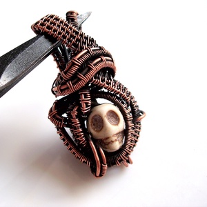 Skull koponyás medál / nyaklánc - Meska.hu