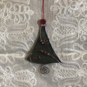 Karácsonyfa üvegdísz 2. (füst) - karácsony - karácsonyi lakásdekoráció - karácsonyfadíszek - Meska.hu