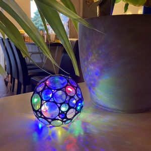 Gömböcske tiffany hangulatlámpa - otthon & életmód - lámpa - hangulatlámpa - Meska.hu