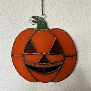Mosolygós tök ablakdísz - otthon & életmód - dekoráció - halloween - halloweeni ajtódíszek és ablakdíszek - Meska.hu