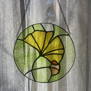 Ginkgó bilóba ablakdísz - Meska.hu