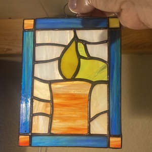 Gyertyafény ablakdísz - otthon & életmód - dekoráció - ajtó- és ablak dekoráció - ablakdísz - Meska.hu