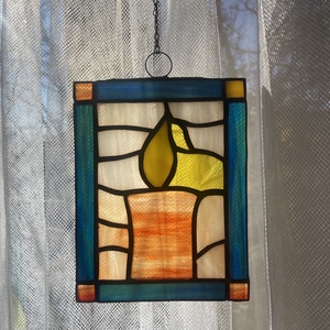 Gyertyafény ablakdísz - Meska.hu