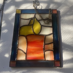 Gyertyafény ablakdísz - otthon & életmód - dekoráció - ajtó- és ablak dekoráció - ablakdísz - Meska.hu