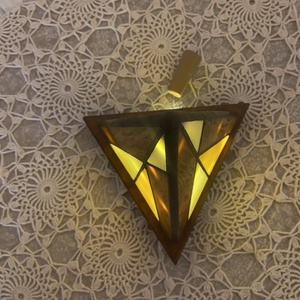 Gúla formájú hangulatlámpa, barna - bézs - otthon & életmód - lámpa - hangulatlámpa - Meska.hu