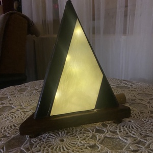 Gúla formájú hangulatlámpa, fekete - szürke - otthon & életmód - lámpa - hangulatlámpa - Meska.hu