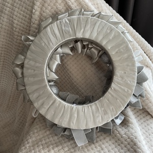 Ezüst csillogás koszorú - karácsony - adventi díszek - adventi ajtódísz - Meska.hu