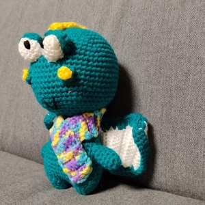 Horgolt sárkány, Játék & Sport, Plüssállat & Játékfigura, Plüss sárkány, Horgolás, MESKA