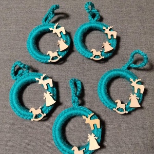 Karácsonyfa díszek, Karácsony, Karácsonyi lakásdekoráció, Karácsonyfadíszek, Horgolás, MESKA