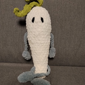 Horgolt fehér répa  - játék & sport - gyerekkonyha - játék gyümölcsök és zöldségek - Meska.hu