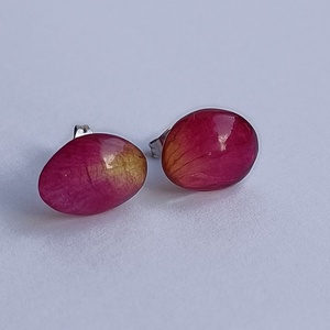 Rózsaszirom fülbevaló 02 - ékszer - fülbevaló - pötty fülbevaló - Meska.hu