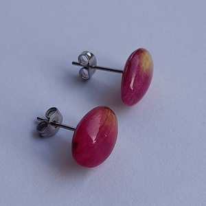 Rózsaszirom fülbevaló 02 - ékszer - fülbevaló - pötty fülbevaló - Meska.hu