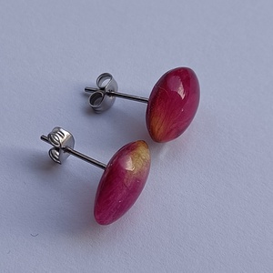 Rózsaszirom fülbevaló 02 - ékszer - fülbevaló - pötty fülbevaló - Meska.hu