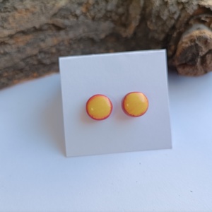 Yellowpink - ékszer - fülbevaló - pötty fülbevaló - Meska.hu