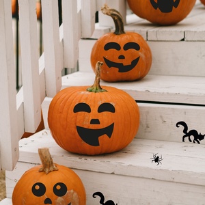 halloween tök matrica, Halloween tök Dekoráció, Tökfaragás Helyett Matricázás - otthon & életmód - papír, írószer - matrica, matrica csomag - Meska.hu