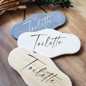WC ajtó tábla, Fa, Festett, felirattal kérhető - otthon & életmód - dekoráció - fali és függő dekoráció - felirat - Meska.hu