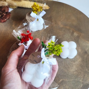 Esküvői gyertya fa korongon köszönőajándék, mini bubi - esküvő - emlék & ajándék - köszönőajándék - Meska.hu