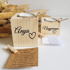 Anyák napi fa mécses anyáknak, nagymamának - otthon & életmód - gyertya, illat, aroma - mécses és mécsestartó - Meska.hu