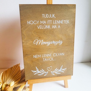 esküvői köszöntő tábla, dekorációs, Esküvő, Dekoráció, Tábla & Jelzés, Famegmunkálás, MESKA
