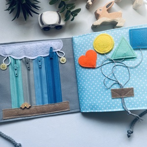 Matatókönyv gyerekeknek, fejlesztőkönyv, csendeskönyv 1 éves kortól, egyedi ajándék gyerekeknek - játék & sport - textilkönyv & babakönyv - Meska.hu