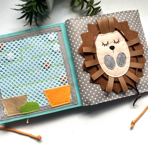 Csendeskönyv 6 oldallal, fejlesztőkönyv, matatókönyv 1 éves kortól, egyedi ajándék gyerekeknek - játék & sport - textilkönyv & babakönyv - Meska.hu