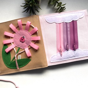 Csendeskönyv 6 oldallal, fejlesztőkönyv, matatókönyv 1 éves kortól, egyedi ajándék gyerekeknek - játék & sport - textilkönyv & babakönyv - Meska.hu