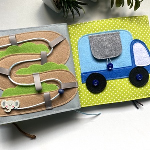 Csendeskönyv 6 oldallal, fejlesztőkönyv, matatókönyv 1 éves kortól, egyedi ajándék gyerekeknek - játék & sport - textilkönyv & babakönyv - Meska.hu