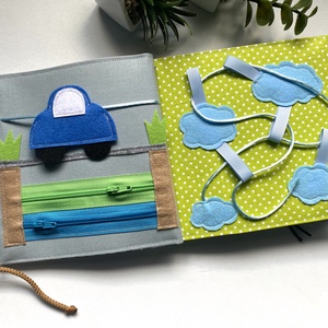 Csendeskönyv 6 oldallal, fejlesztőkönyv, matatókönyv 1 éves kortól, egyedi ajándék gyerekeknek - játék & sport - textilkönyv & babakönyv - Meska.hu