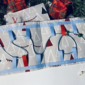 Karácsonyi ajandék, matatókönyv gyerekeknek, fejlesztőkönyv, csendeskönyv 1 éves kortól, egyedi ajándék gyerekeknek - játék & sport - textilkönyv & babakönyv - Meska.hu