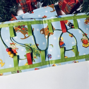 Karácsonyi ajandék, matatókönyv gyerekeknek, fejlesztőkönyv, csendeskönyv 1 éves kortól, egyedi ajándék gyerekeknek - játék & sport - textilkönyv & babakönyv - Meska.hu